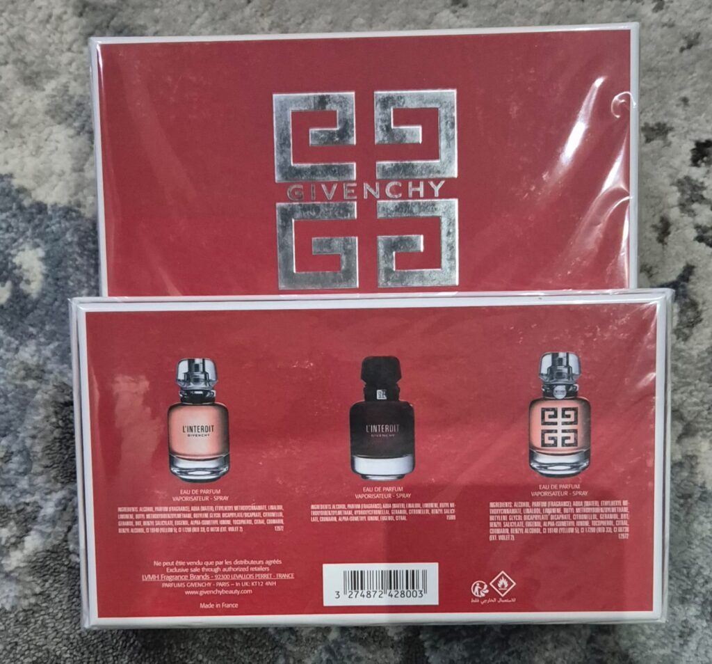 Givenchy L’INDERDIT Set (Red Box) (3x30ml) (Ladies Gift Set)