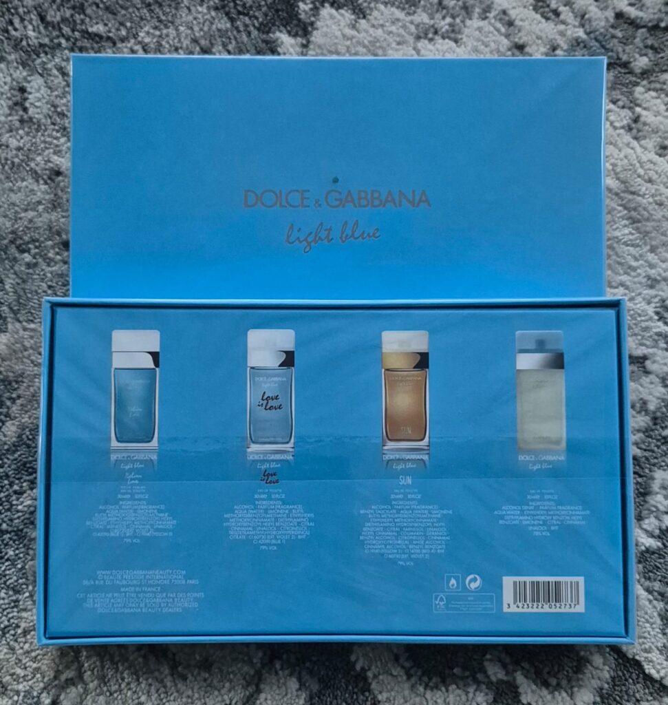 D and G Light Blue Set (4x30ml) (Ladies Gift Set)