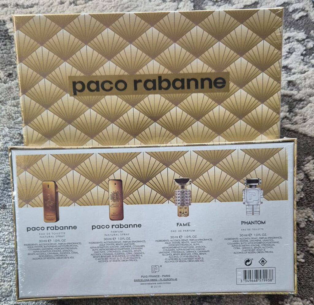 Paco Rabanne 1 Million/ Phantom/Fame Set (4x30ml) (Unisex Gift Set)