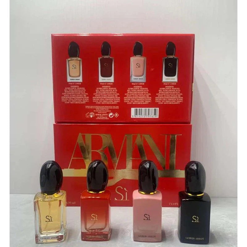 ARMANI SI MINI 4X30ML Gift Set Scent Savvy Vault