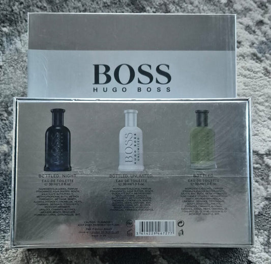 Hugo Boss Bottled Classic/Unlimited/Bottled Night Set (3x30ml) (Men Gift Set)