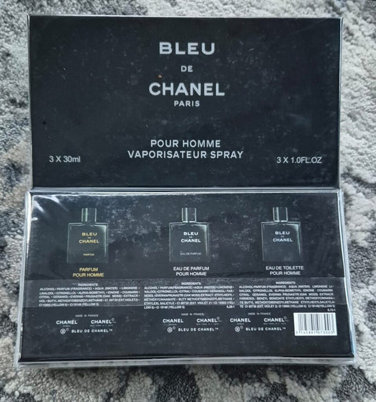 Chanel De Bleu Set (3x30ml) (Men Gift Set)